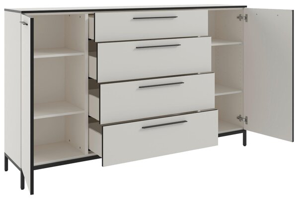 ŠIROKÁ KOMODA, bílá, 180/111/40 cm - Online Only komody, Online Only
