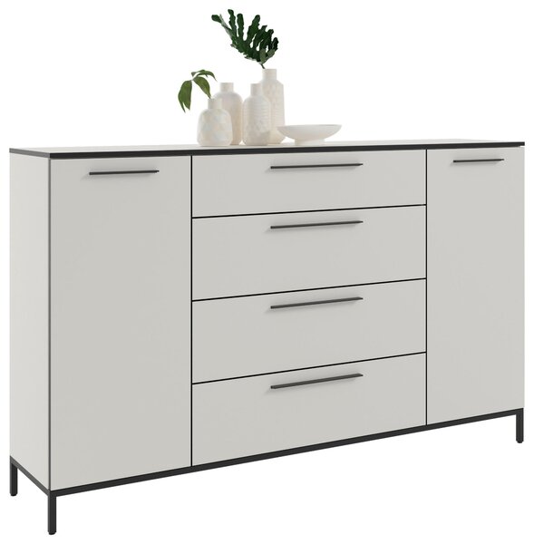 ŠIROKÁ KOMODA, bílá, 180/111/40 cm - Online Only komody, Online Only