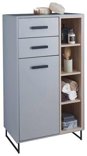 MIDI SKŘÍŇKA, šedá, Sonoma dub, 65/116/38 cm home24 - Koupelnové série, Online Only
