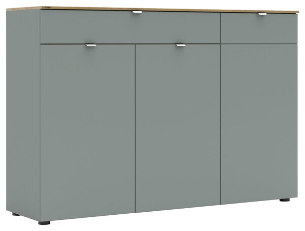 ŠIROKÁ KOMODA, rákosová zelená, 150/101/41 cm - Online Only komody, Online Only