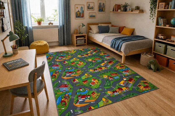 AW Dětský koberec Little village uličky Rozměr: 300x350 cm