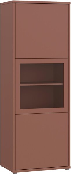 VITRÍNA, terracotta, 64,8/179,1/44 cm Carryhome - Kredence a vitríny, Online Only