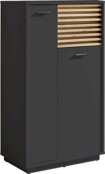 MIDI SKŘÍŇKA, antracitová, barvy dubu, 60/106/35 cm home24 - Koupelnové série, Online Only
