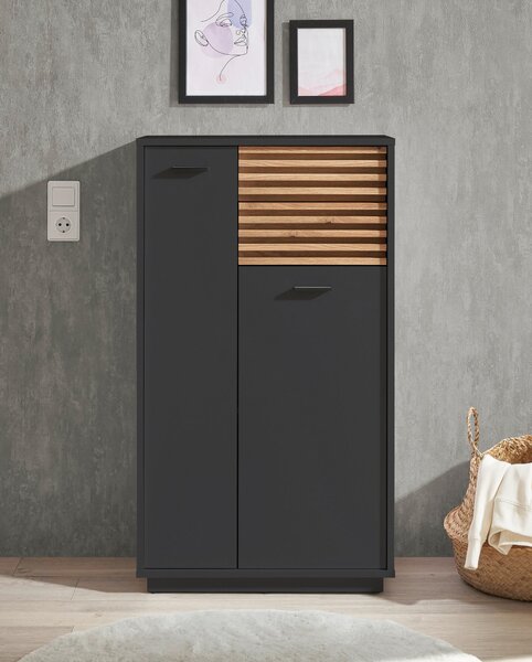 MIDI SKŘÍŇKA, antracitová, barvy dubu, 60/106/35 cm home24 - Koupelnové série, Online Only
