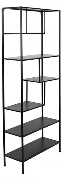Nástěnný stojan černý 60x23x144 cm