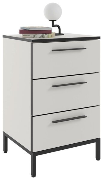NOČNÍ STOLEK, bílá, 45/72,4/40 cm, Online Only