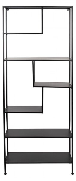 Nástěnný stojan černý 60x23x144 cm