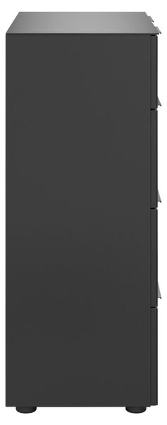KOMODA, antracitová, 90/99/40 cm - Šuplíkové komody, Online Only