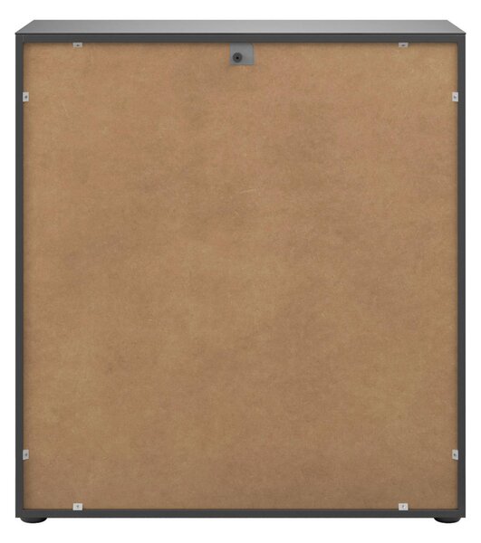 KOMODA, antracitová, 90/99/40 cm - Šuplíkové komody, Online Only