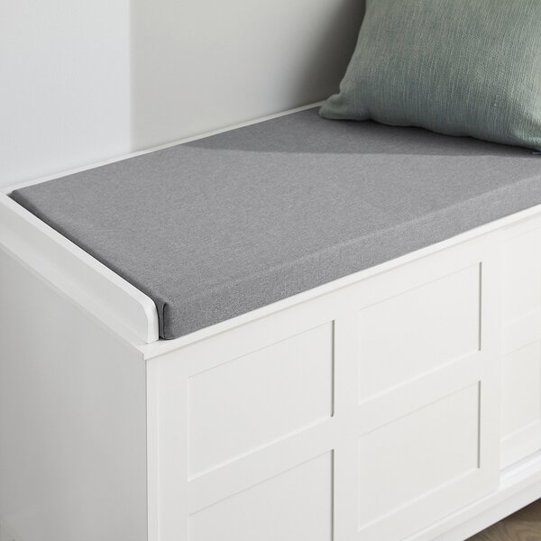 Sobuy Fsr86-W Lavice S Podsedákem Lavice Na Boty S Úložným Prostorem Botník S Posuvnými Dveřmi 114X53X40Cm