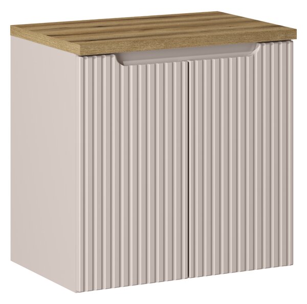 Comad Koupelnová skříňka pod deskové umyvadlo set Nova Cashmere 60 kašmír/dub coast evoke