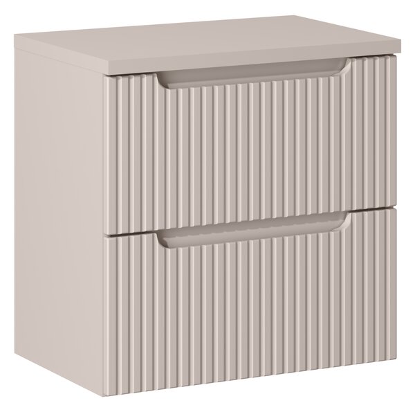 Comad Koupelnová skříňka pod deskové umyvadlo set Nova Cashmere II. 60 kašmír