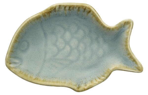 Kameninový tácek Fish Light Blue
