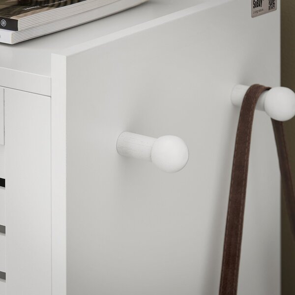 Sobuy Fsr145-W Botník Se 6 Klopami Botník Se 2 Háčky Sklápěč Bot S 12 Policemi Bílá 115X112X30Cm