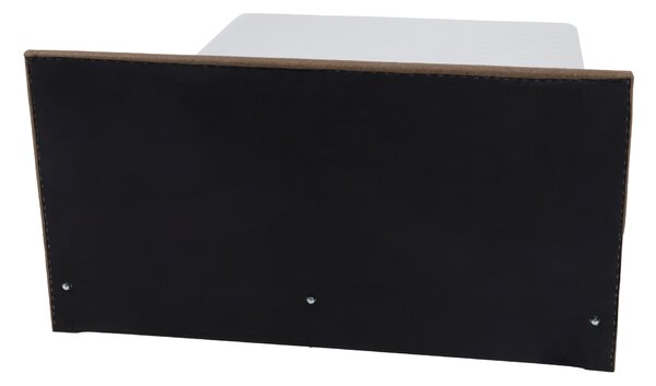 KONDELA Boxspringová postel, hnědá, 140x200, ADARA