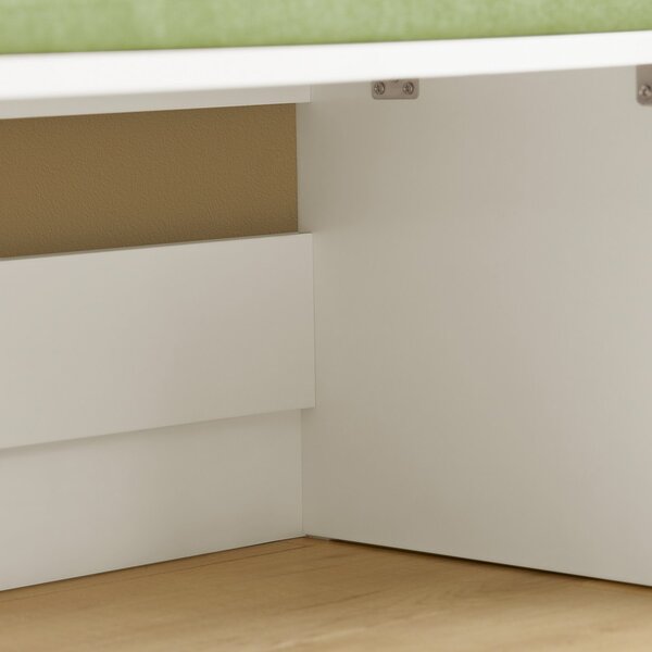 Sobuy Kmb80-W Dětská Truhla Na Hračky Lavice Úložný Prostor Na Hračky Bílá 60X35X34Cm