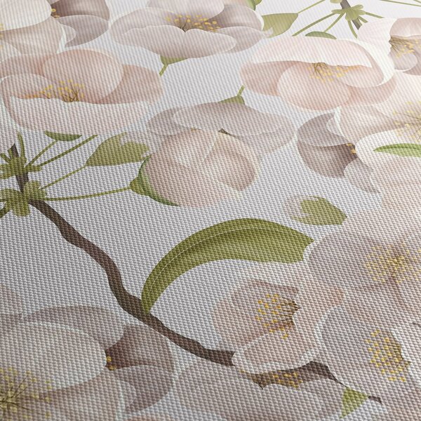 Obraz - Bloom with grace N⁰1 (s hodinami) (90x30 cm)