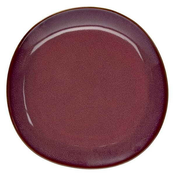 Kameninový talíř Plum Reactive Glaze Ø 21 cm
