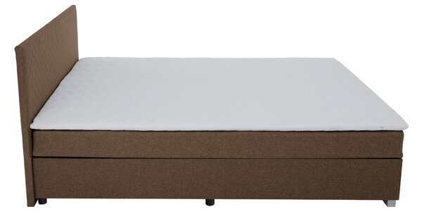KONDELA Boxspringová postel, hnědá, 140x200, ADARA