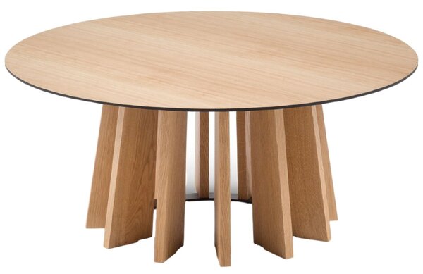 Dubový kulatý konferenční stolek Micadoni Mojave 100 cm