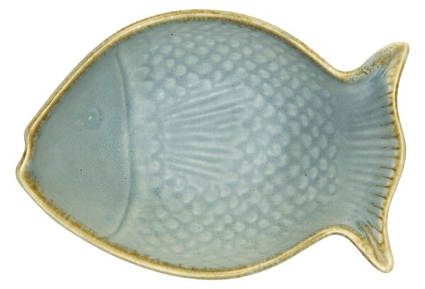 Kameninová mistička Fish Light Blue