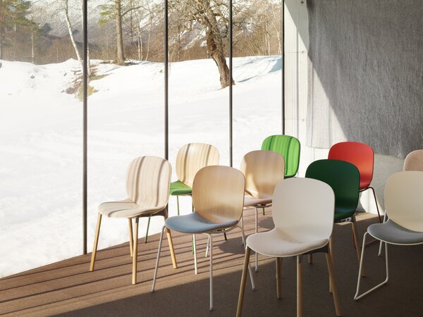 ProfiM - Dřevěná židle NOOR s čalouněným sedákem