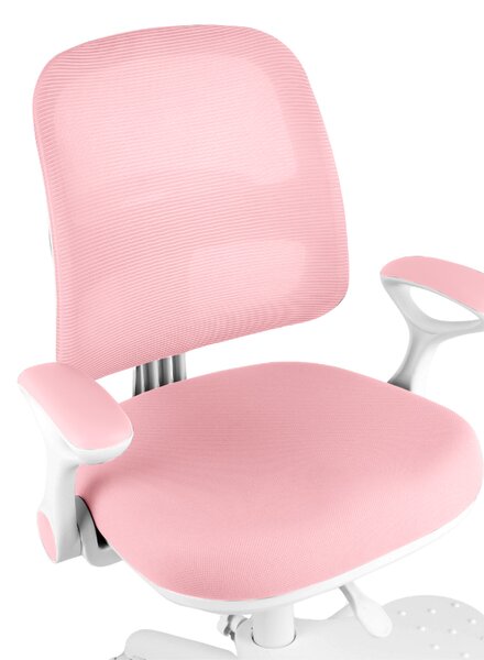 Dětská rostoucí židle Neoseat JUNI 020 — látka, pratelný potah, růžová