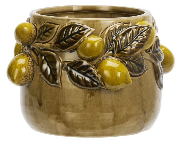 Obal na květiny Lemons Brown Ø 18 cm