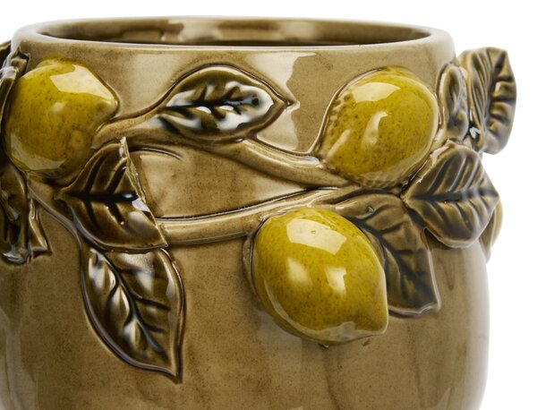 Obal na květiny Lemons Brown Ø 18 cm
