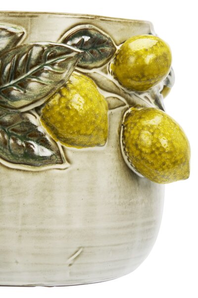 Obal na květiny Lemons Off White Ø 18 cm
