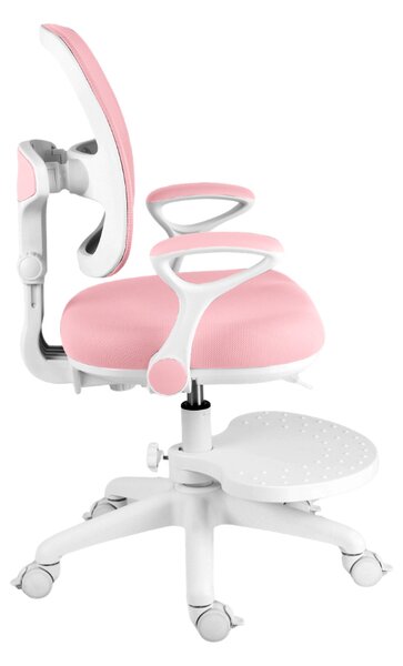 Dětská rostoucí židle Neoseat JUNI 020 — látka, pratelný potah, růžová