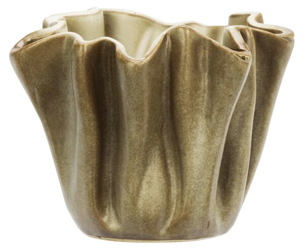 Kameninový obal na květiny Crafted Beige Ø 14 cm