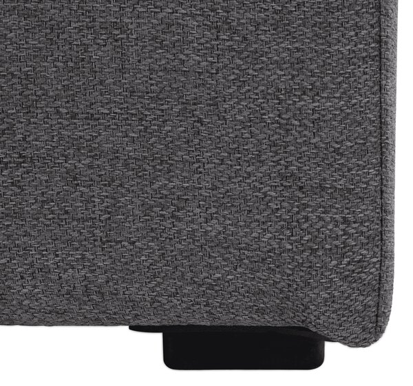 KONDELA Boxspringová postel, 140x200, šedá látka, KAMILIA