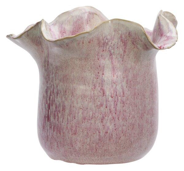 Kameninový obal na květiny Pink Off White Ø 22 cm