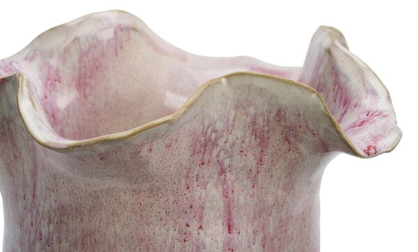 Kameninový obal na květiny Pink Off White Ø 22 cm