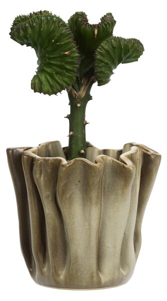 Kameninový obal na květiny Crafted Beige Ø 18 cm
