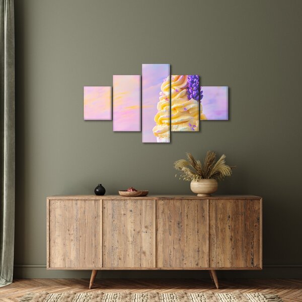 Obraz - Zmrzlina s levandulí (125x70 cm)