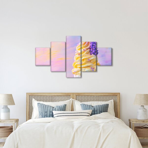 Obraz - Zmrzlina s levandulí (125x70 cm)