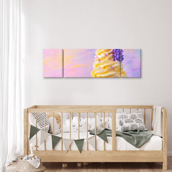 Obraz - Zmrzlina s levandulí (170x50 cm)
