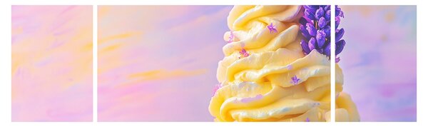 Obraz - Zmrzlina s levandulí (170x50 cm)