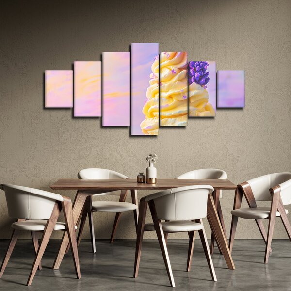 Obraz - Zmrzlina s levandulí (210x100 cm)