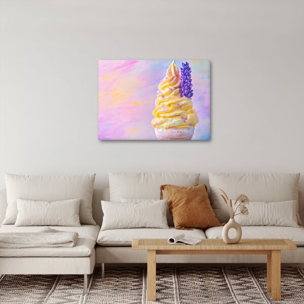 Obraz - Zmrzlina s levandulí (70x50 cm)