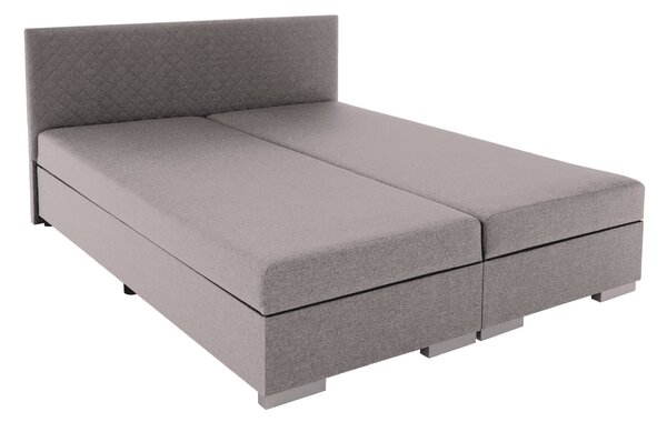 KONDELA Boxspringová postel, šedohnědá Taupe, 160x200, ADARA