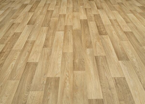 Breno PVC PRESTO PLUS Camargue 543 – světlé dřevo, šíře 400 cm