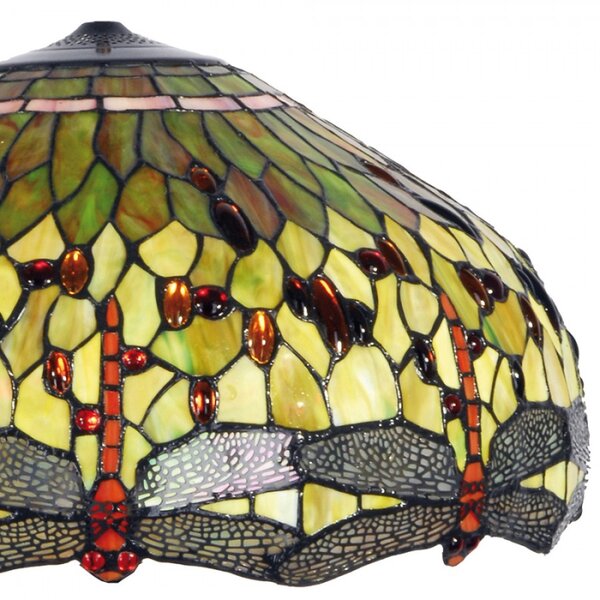 Stínidlo Tiffany Dragonfly green – 51x30 cm