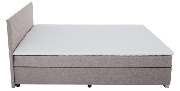 KONDELA Boxspringová postel, šedohnědá Taupe, 160x200, ADARA