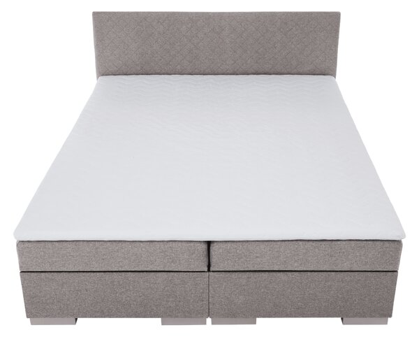 KONDELA Boxspringová postel, šedohnědá Taupe, 160x200, ADARA