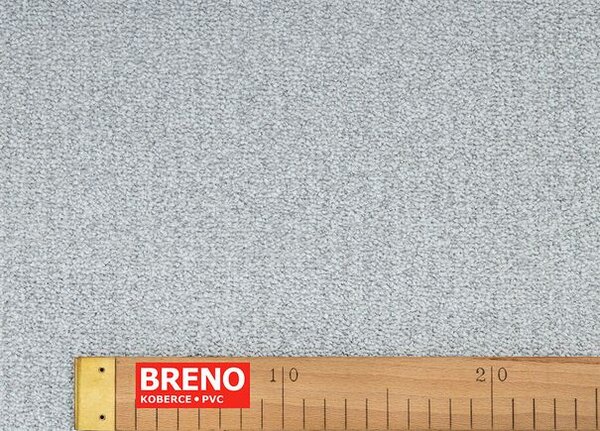 Breno Metrážový koberec FOREST 75 šedý, šíře 400 cm