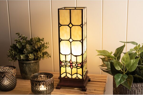 Stolní lampa Tiffany Oxford – 12x12x35 cm