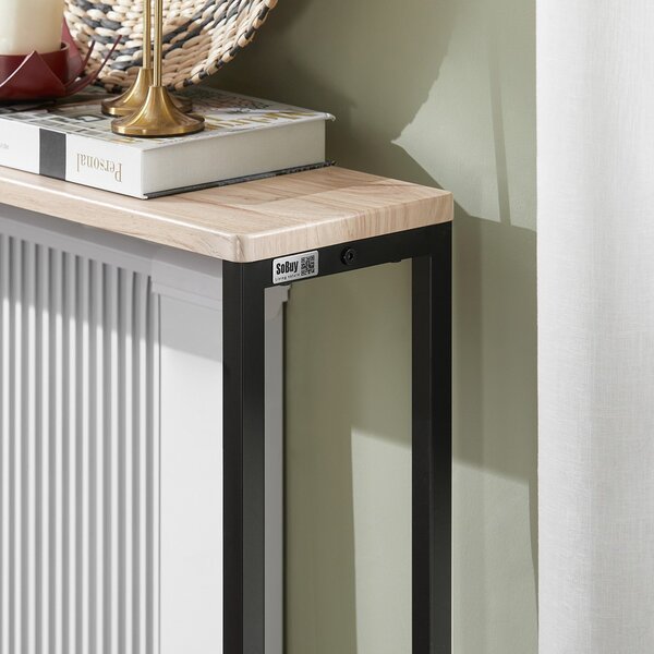 Sobuy Fsb19-Xl-Z Konzolový Stolek Boční Stolek Odkládací Stolek 120X80X20Cm